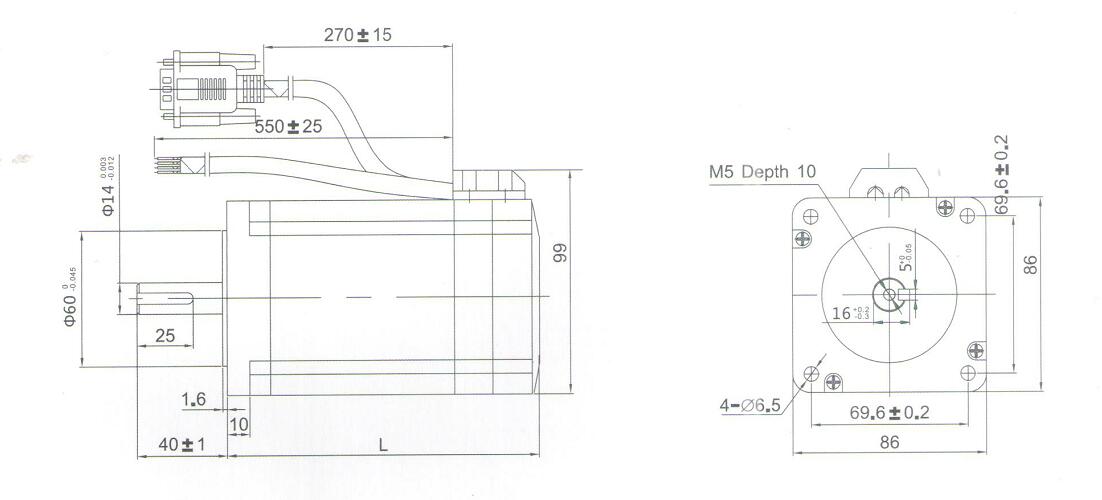 NEMA 34 (86mm) Closed Loop Stepper Motor dwg NEMA 34 (86mm) Closed Loop Stepper Motor dwg