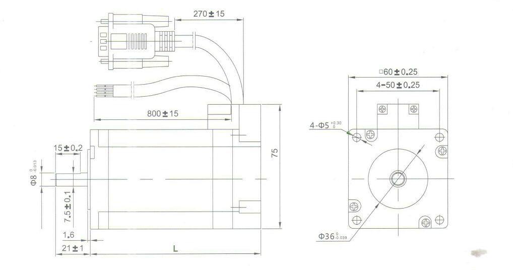 NEMA 24 (60mm) Closed Loop Stepper Motor dwg NEMA 24 (60mm) Closed Loop Stepper Motor dwg