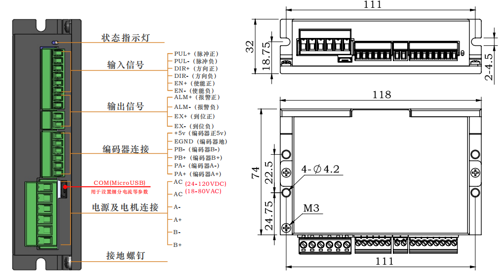 DE86-1 Closed Loop Stepper Motor Drive