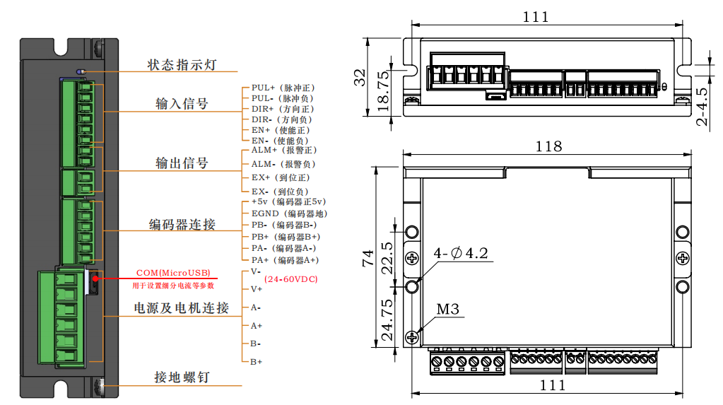 DE42-1 Closed Loop Stepper Motor Drive